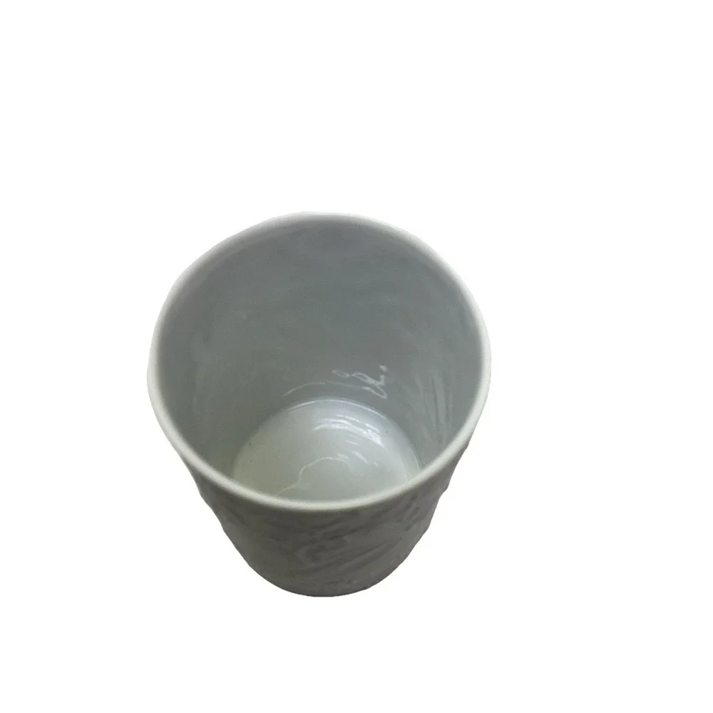 Vintage 60's Rosenthal Studio Linie Bjorn Wiinblad White OP Art Relief MCM Vase